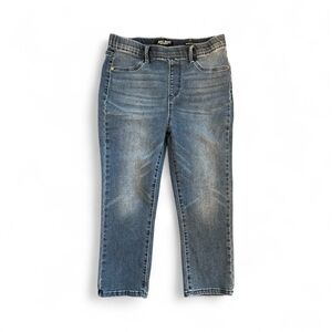 Judy Blue Skinny Fit capris 9/29 EUC elastic waist med wash